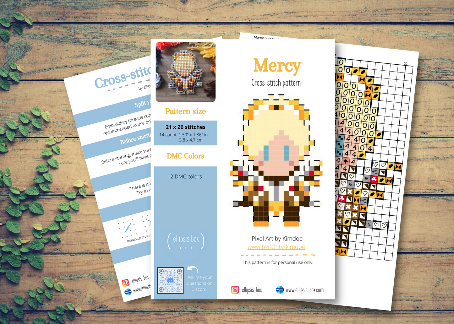 Cross-stitch pattern - Mercy