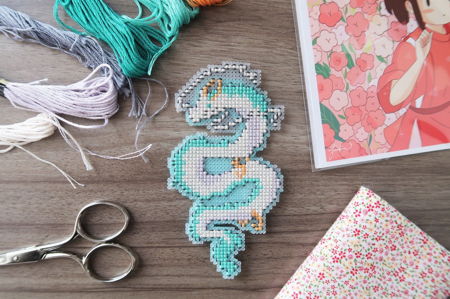 Cross-stitch pattern - Haku
