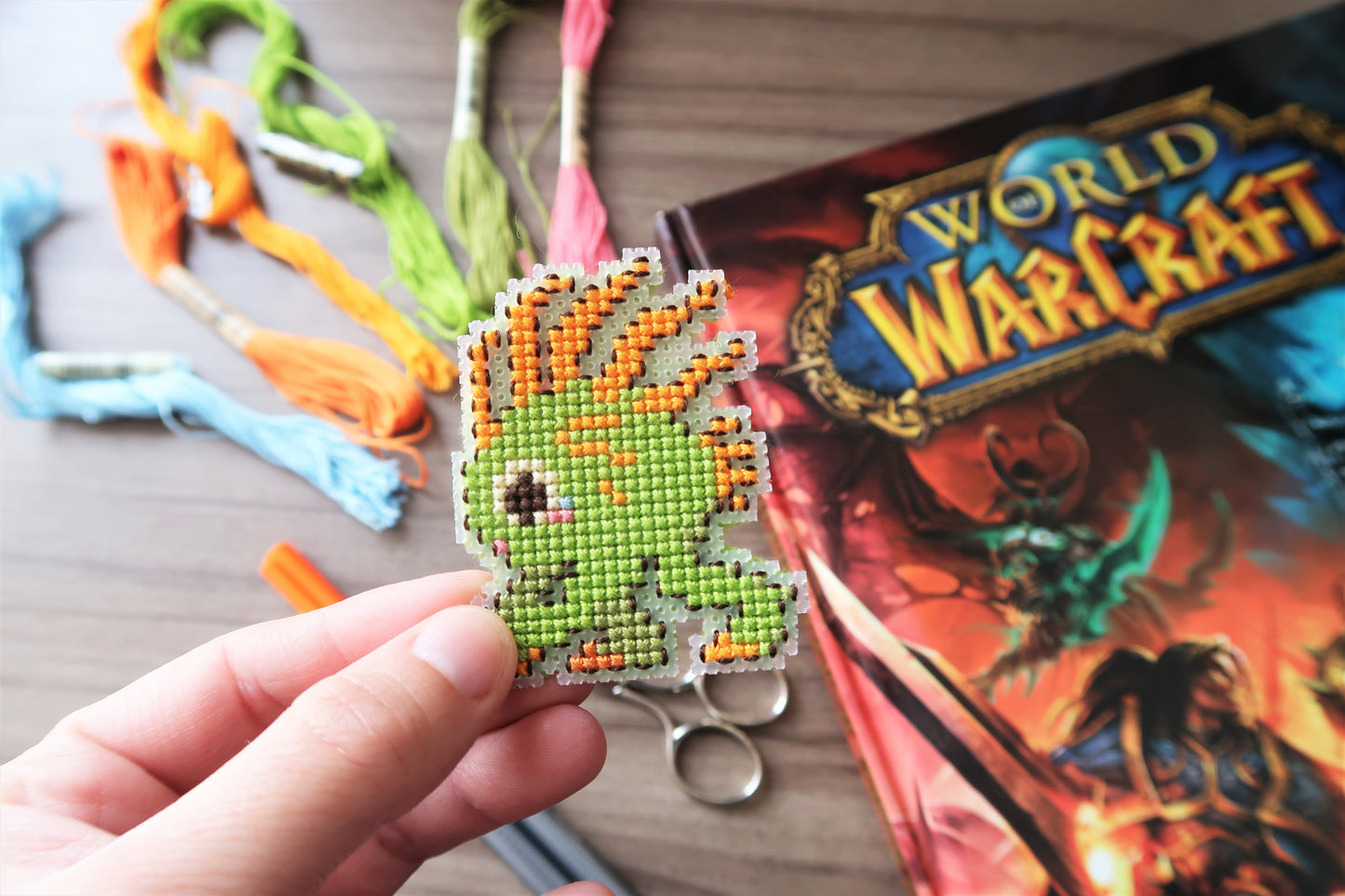 Cross-stitch pattern - Green Murloc