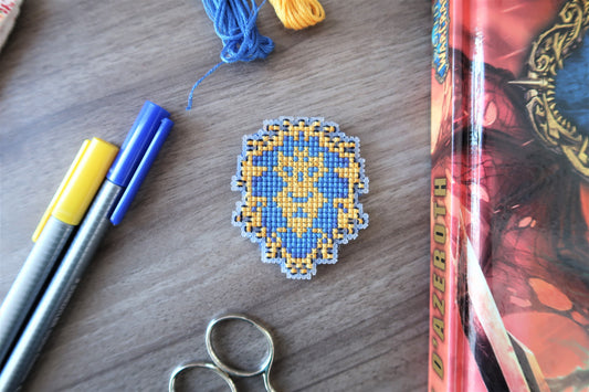 Cross-stitch pattern - WoW Alliance