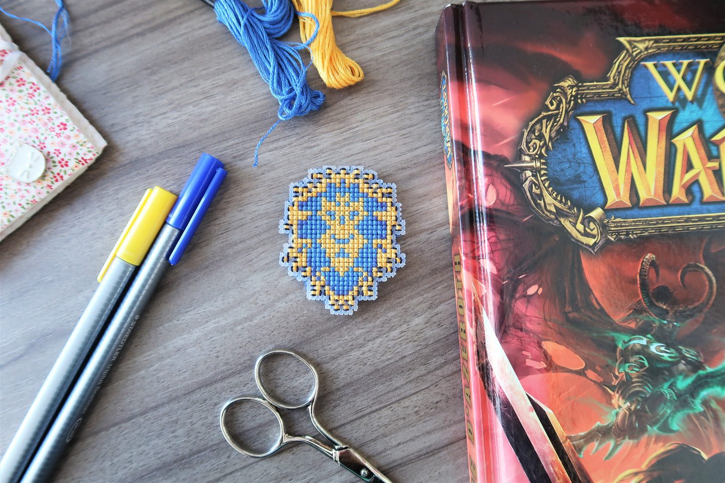 Cross-stitch pattern - WoW Alliance