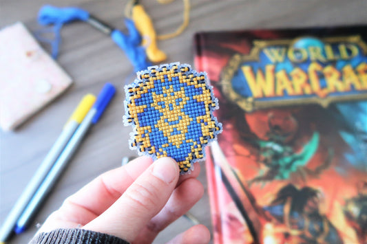 Cross-stitch pattern - WoW Alliance