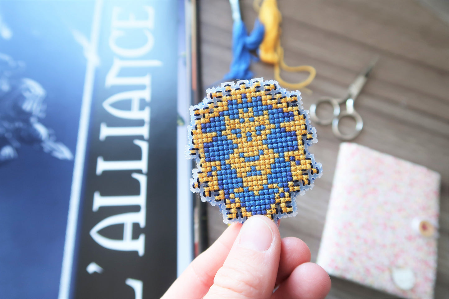 Cross-stitch pattern - WoW Alliance