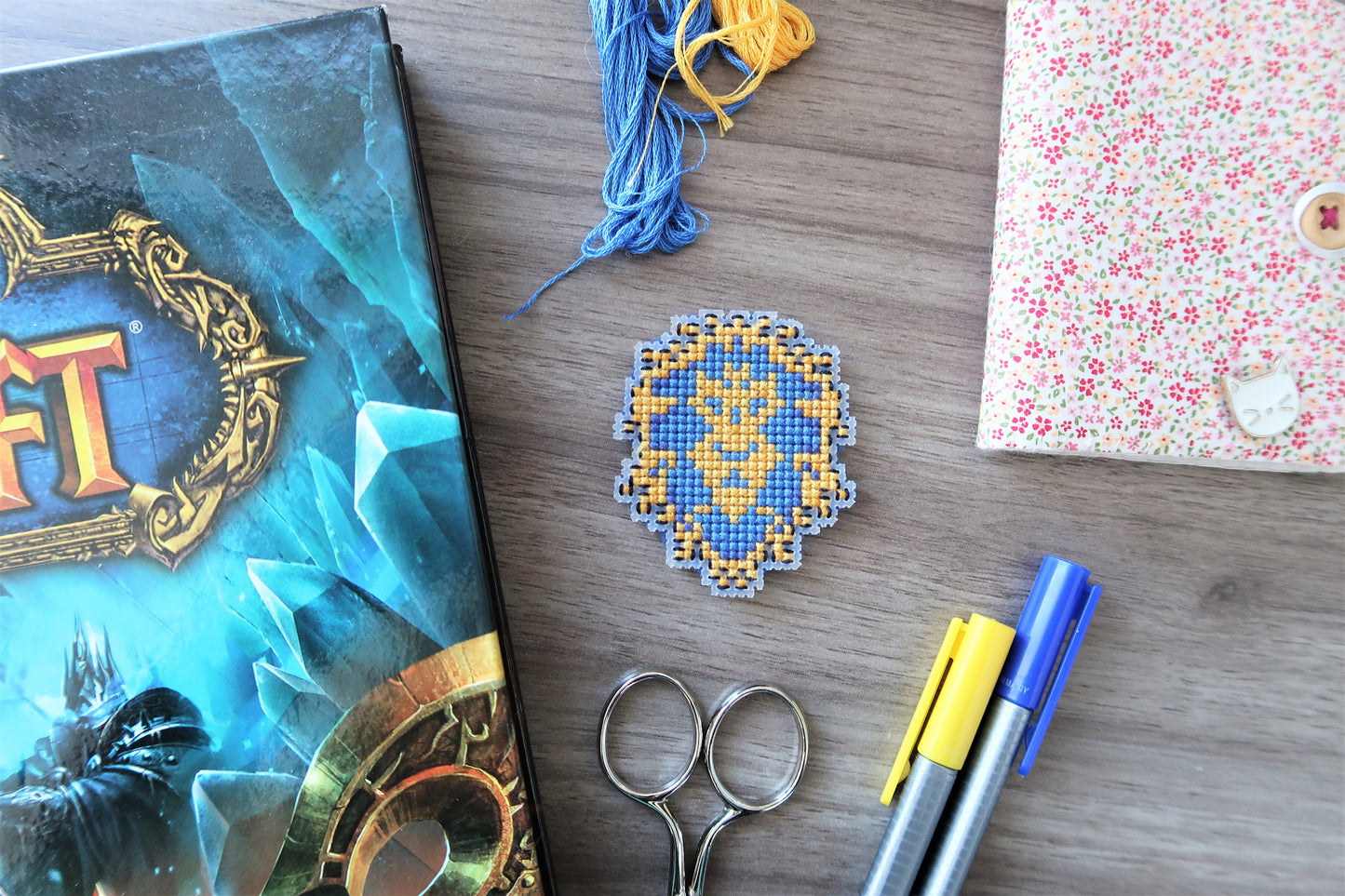 Cross-stitch pattern - WoW Alliance