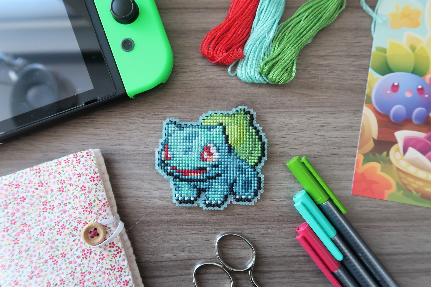 Cross-stitch pattern - Bulbasaur