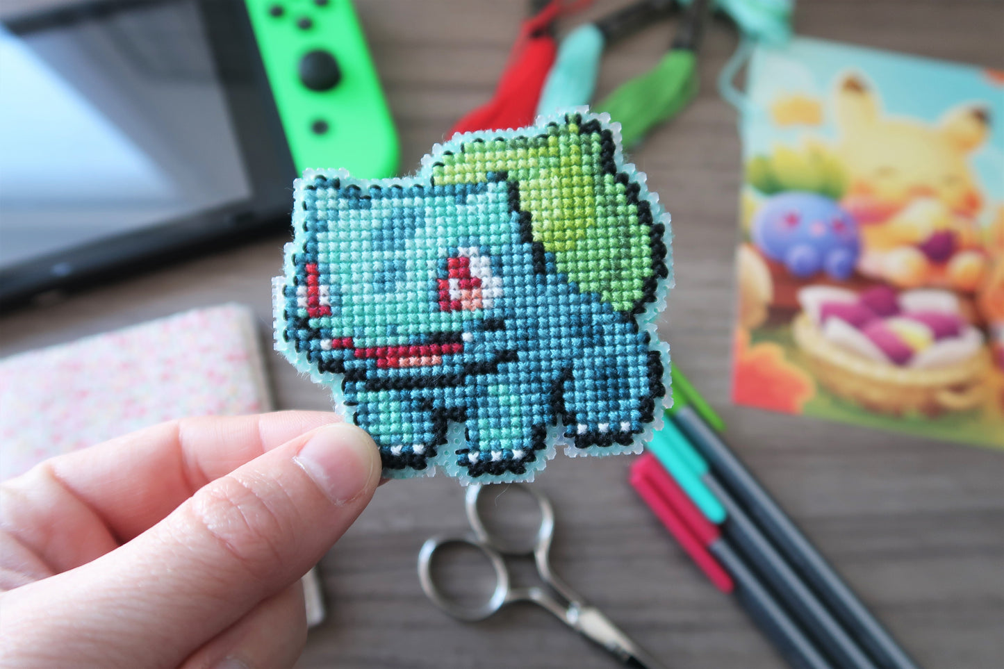 Cross-stitch pattern - Bulbasaur