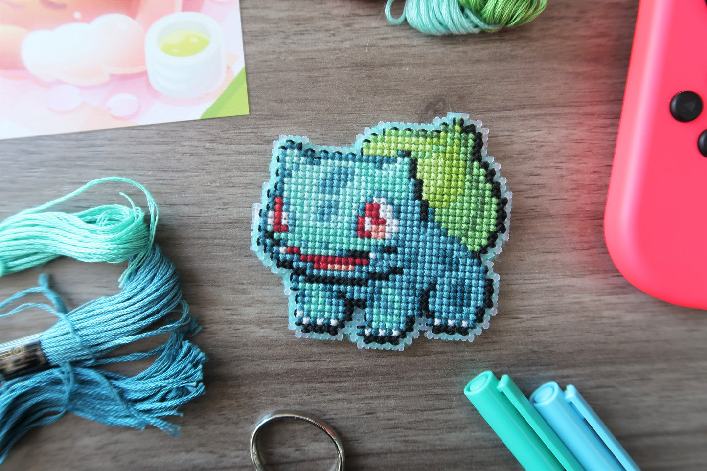 Cross-stitch pattern - Bulbasaur