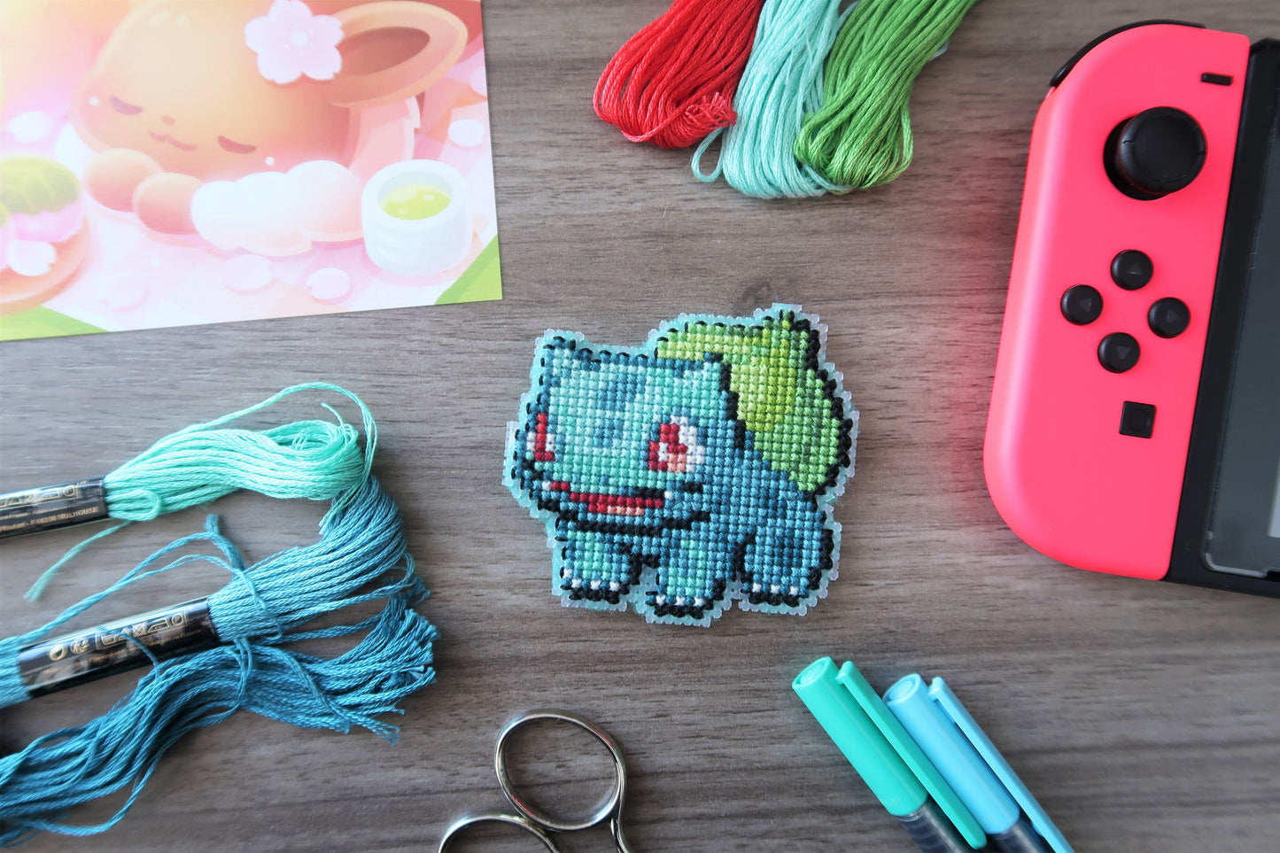 Cross-stitch pattern - Bulbasaur