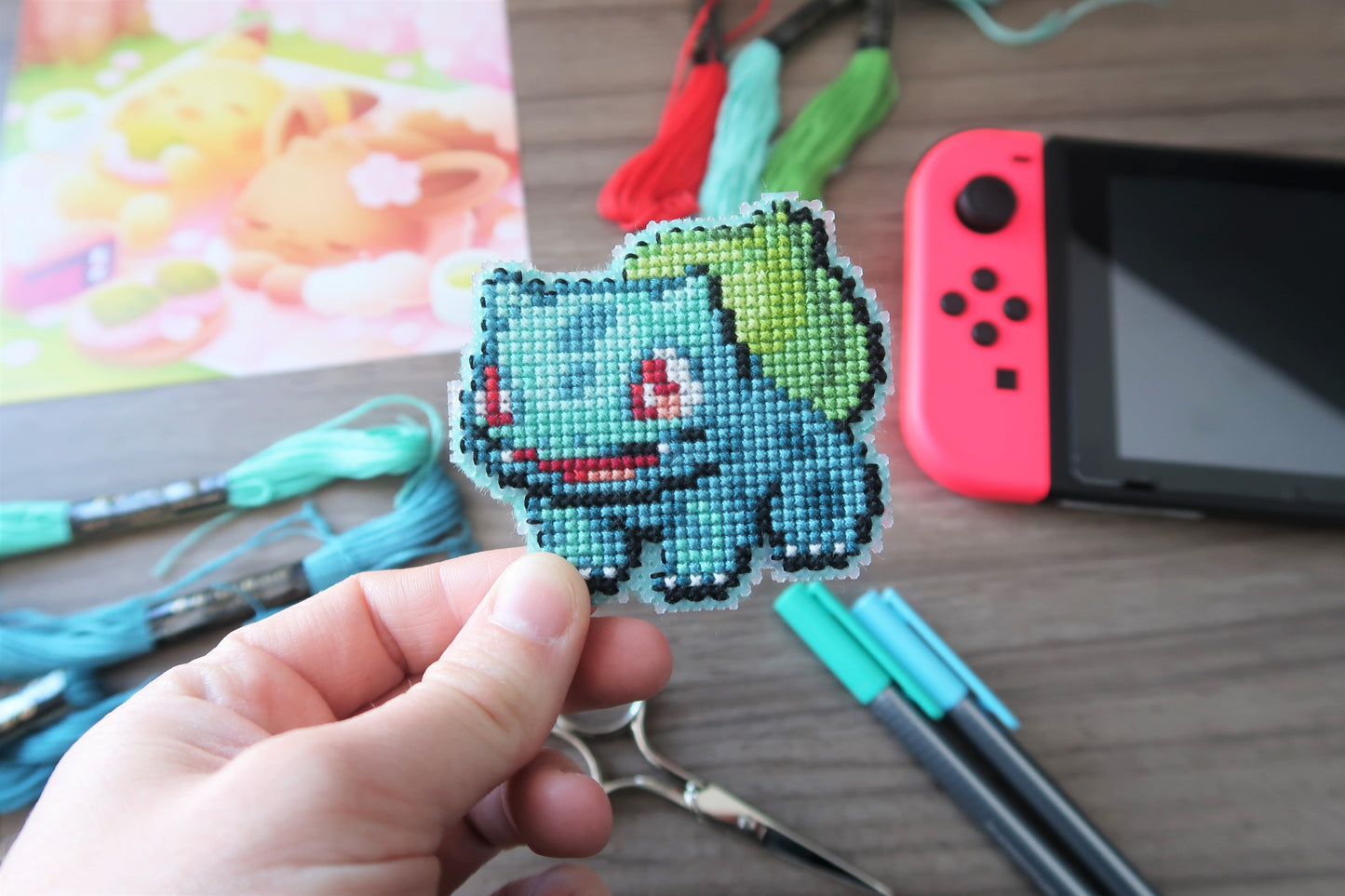 Cross-stitch pattern - Bulbasaur