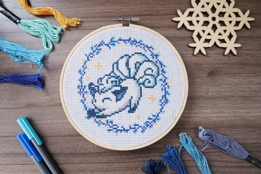 Cross-stitch pattern - Alolan Vulpix