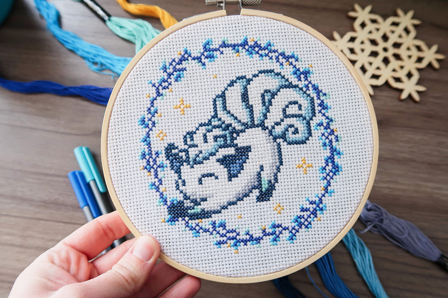 Cross-stitch pattern - Alolan Vulpix