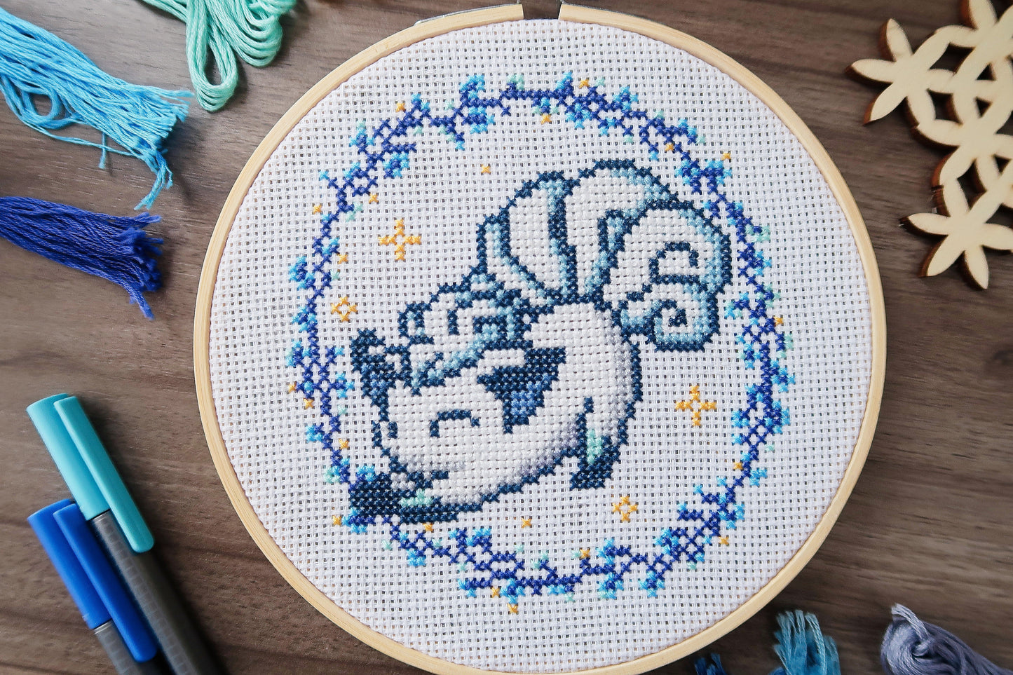 Cross-stitch pattern - Alolan Vulpix