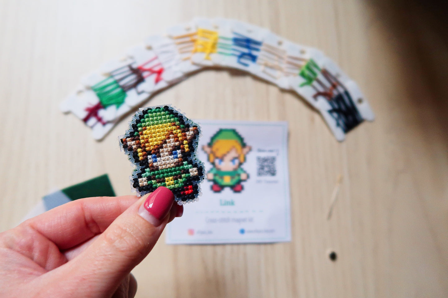 Link from Zelda - Cross stitch magnet kit