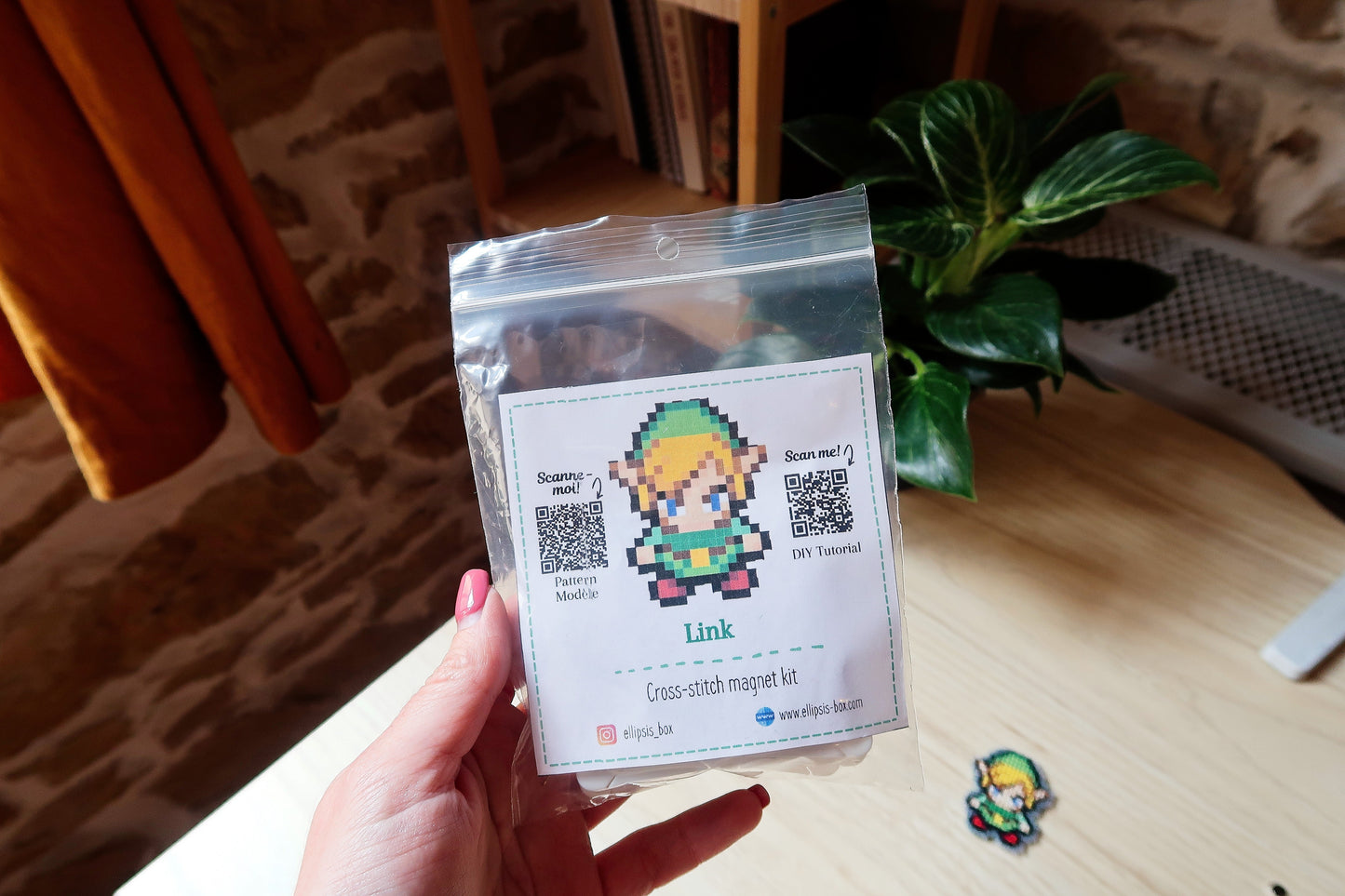 Link from Zelda - Cross stitch magnet kit