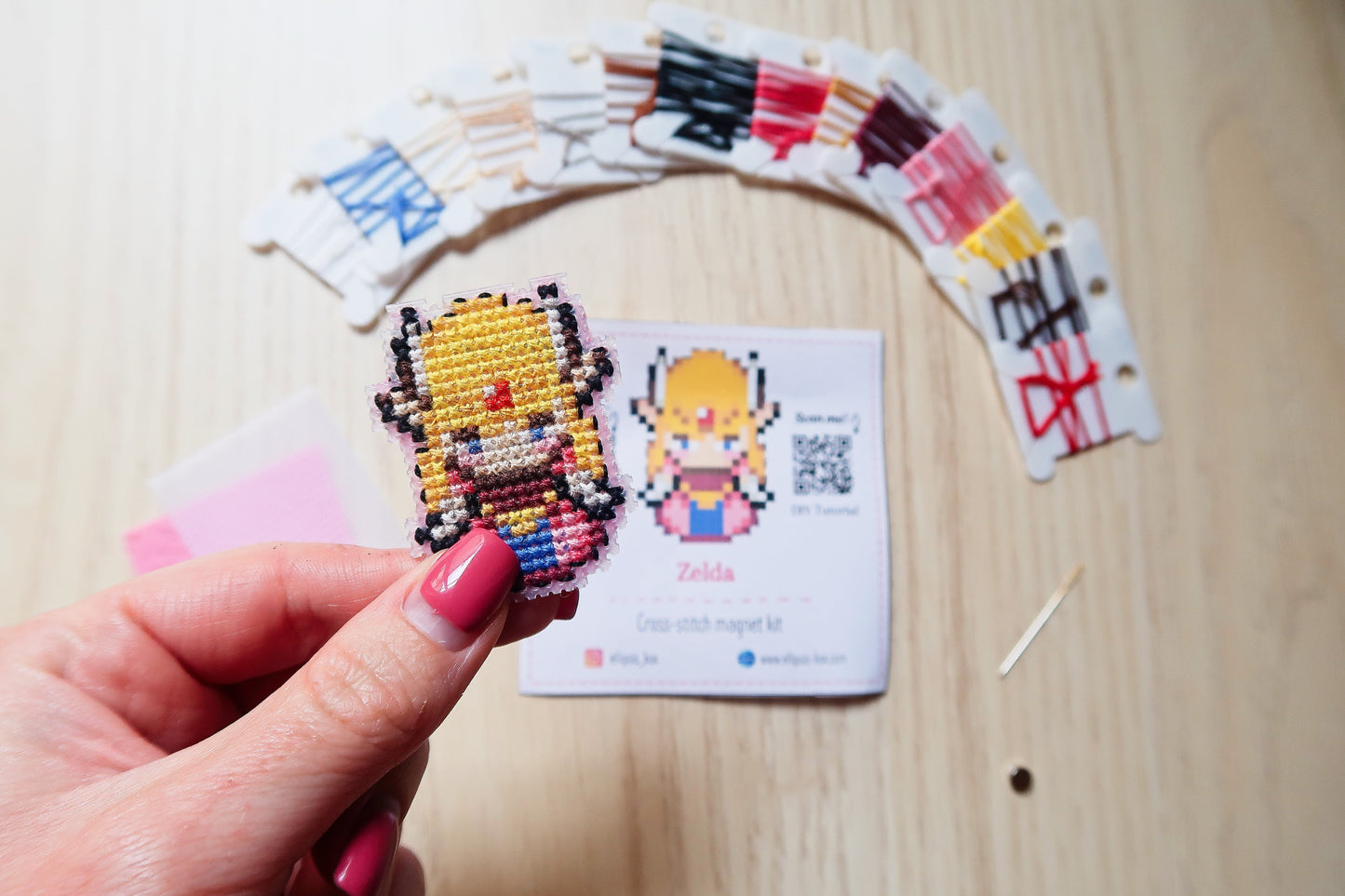 Zelda - Cross stitch magnet kit