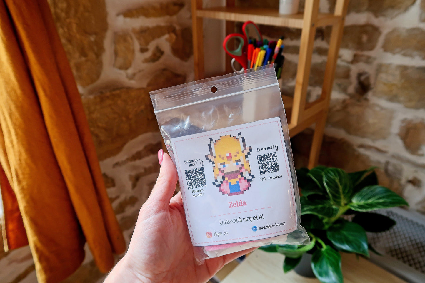 Zelda - Cross stitch magnet kit