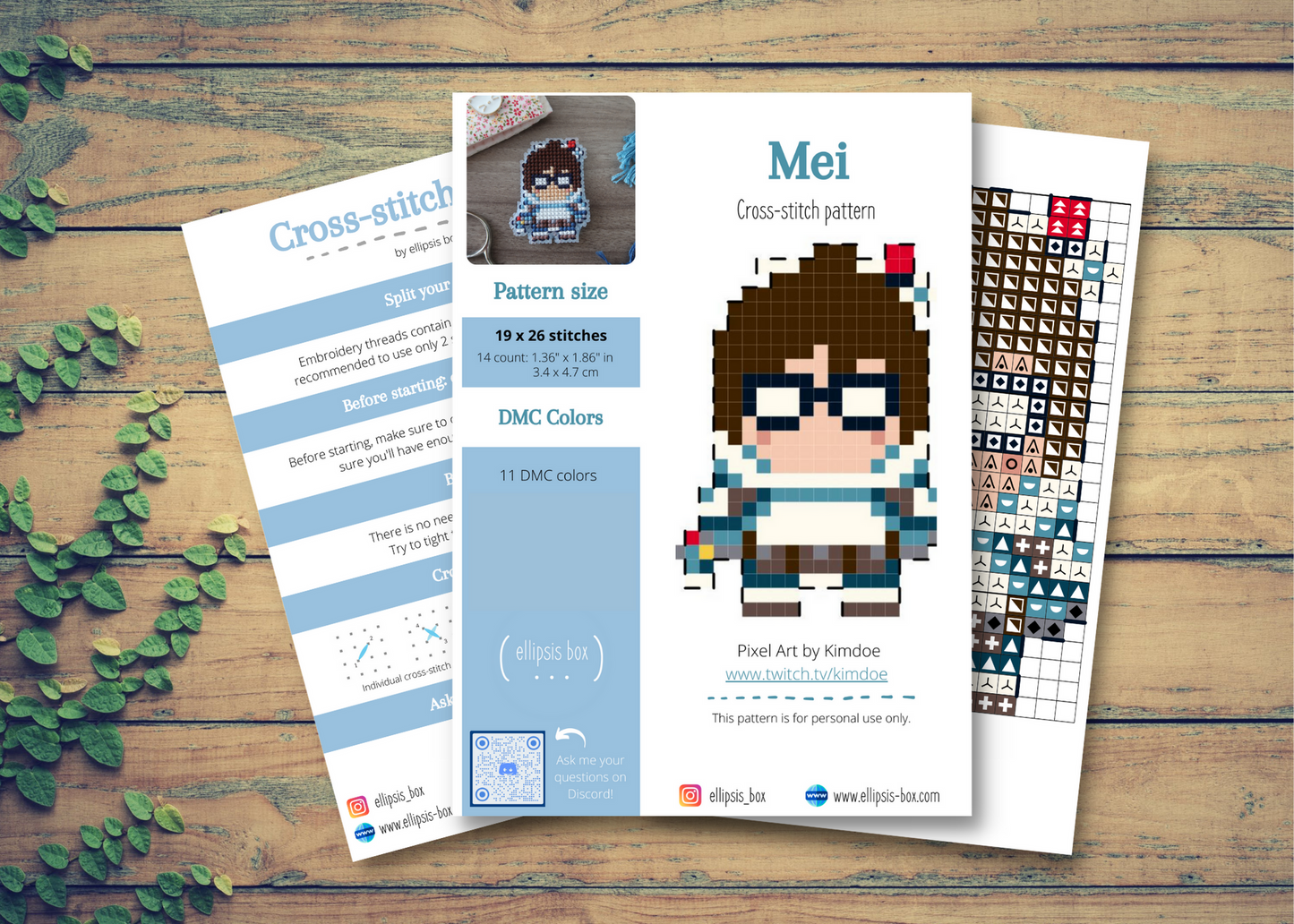 Cross-stitch pattern - Mei