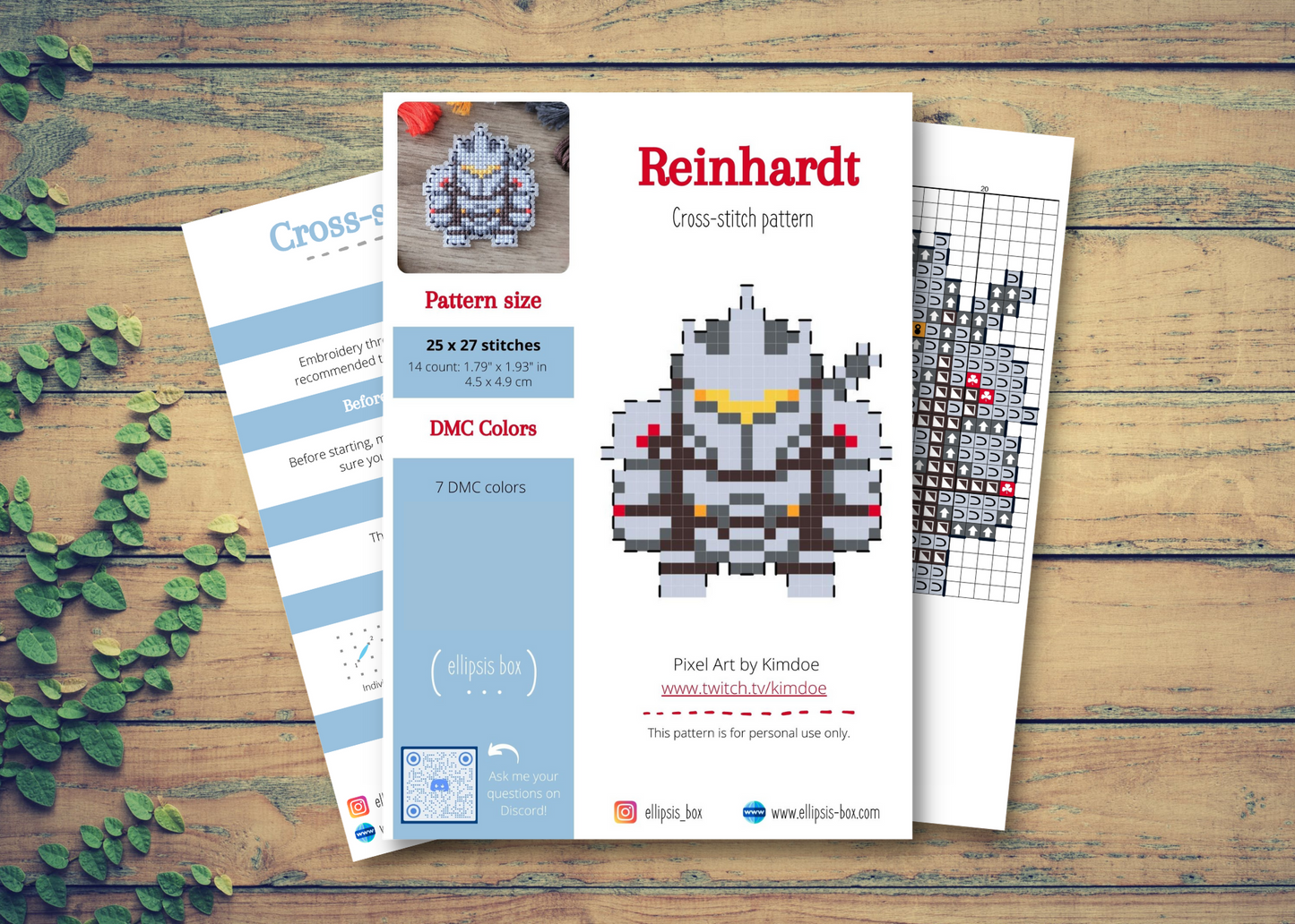 Cross-stitch pattern - Reinhardt